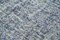 Blau Anatolischer Handgeknüpfter Vintage Teppich aus Wolle 5