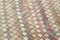Handgeknüpfter orientalischer Beigefarbener Vintage Teppich aus Wolle 5