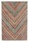 Anatolischer Mehrfarbiger Handgeknüpfter Vintage Teppich aus Wolle 1