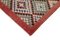 Türkischer Roter Handgeknüpfter Vintage Teppich aus Wolle 4
