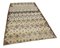 Turkish Beige Hand Knotted Wool Vintage Rug 2