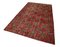 Oriental Red Hand Knotted Wool Vintage Rug 3