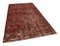 Oriental Red Hand Knotted Wool Vintage Rug 2