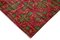 Orientalischer Roter Handgeknüpfter Vintage Teppich aus Wolle 4