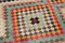 Anatolischer Handgemachter Mehrfarbiger Vintage Teppich aus Wolle 5