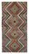 Anatolischer Handgemachter Mehrfarbiger Vintage Teppich aus Wolle 1