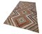 Anatolischer Handgemachter Mehrfarbiger Vintage Teppich aus Wolle 3