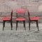 Wood and Skai French Side Chairs, 1960, Set of 3 1