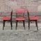Wood and Skai French Side Chairs, 1960, Set of 3, Image 1