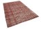 Anatolian Red Hand Knotted Wool Vintage Rug 2