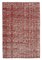 Anatolian Red Hand Knotted Wool Vintage Rug, Image 1