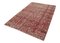 Anatolian Red Hand Knotted Wool Vintage Rug, Image 3