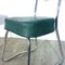 Industrial Steel Tube Chairs with Green Covers, 1950s, Set of 2, Image 7