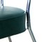 Industrial Steel Tube Chairs with Green Covers, 1950s, Set of 2 10