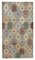 Anatolian Multicolor Hand Knotted Wool Vintage Rug 1