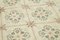 Tappeto vintage orientale in lana intrecciata a mano beige, Immagine 5