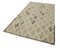 Tapis Oriental Beige Tissé à la Main Vintage en Laine 3