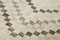 Anatolischer Handgeknüpfter Beiger Vintage Teppich aus Wolle 5
