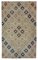 Anatolian Beige Hand Knotted Wool Vintage Rug, Image 1