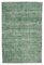 Grüner anatolischer Vintage Teppich aus handgewebter Wolle 1