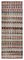 Turkish Multicolor Handmade Wool Runner Rug, Image 1