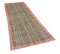 Turkish Multicolor Hand Knotted Wool Runner Rug 2