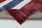 Anatolischer Handgeknüpfter Vintage Flaggen Teppich aus Wolle 5