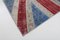 Handgeknüpfter türkischer Vintage Flaggen-Teppich aus Wolle 4