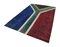 Handgeknüpfter türkischer Vintage Flaggen-Teppich aus Wolle 2