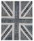 Anatolian Hand Knotted Wool Vintage Flag Carpet 1