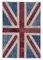 Tapis Flag Vintage Fait Main en Laine, Turquie 1