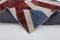 Handgemachter Vintage Flaggen Teppich aus Wolle 5