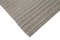 Grauer handgewebter Flatwave Kilim Teppich aus Wolle 4
