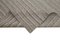 Grauer handgewebter Flatwave Kilim Teppich aus Wolle 6