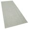 Beiger Handgearbeiteter Flatwave Kilim Teppich aus Wolle 2