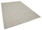 Beiger Handgearbeiteter Flatwave Kilim Teppich aus Wolle 2
