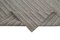 Grauer Handgeknüpfter Flatwave Kilim Teppich aus Wolle 6