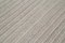 Grauer handgewebter Flatwave Kilim Teppich aus Wolle 5