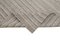 Grauer handgewebter Flatwave Kilim Teppich aus Wolle 6
