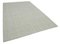 Grauer handgewebter Flatwave Kilim Teppich aus Wolle 2
