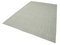 Grauer handgewebter Flatwave Kilim Teppich aus Wolle 3