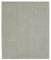 Tapis Kilim Plat Fait Main Gris en Laine 1