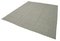 Tapis Kilim Plat Fait Main Gris en Laine 3