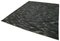 Flachgewebter schwarzer orientalischer Kelim Teppich aus handgewebter Wolle 3