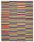 Multicolor Oriental Hand Knotted Wool Flatwave Kilim Carpet 1