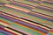 Tappeto Kilim multicolor fatto a mano in lana, Cina, Immagine 5