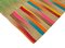 Mehrfarbiger türkischer Flatwave Kilim Teppich aus handgewebter Wolle 4