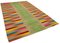 Tapis Kilim Multicolore Fait Main Laine Tissée Main, Turquie 2