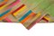 Multicolor Turkish Hand Knotted Wool Flatwave Kilim Carpet 6