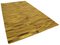 Tapis Kilim Plat Oriental Fait Main en Laine Jaune 2